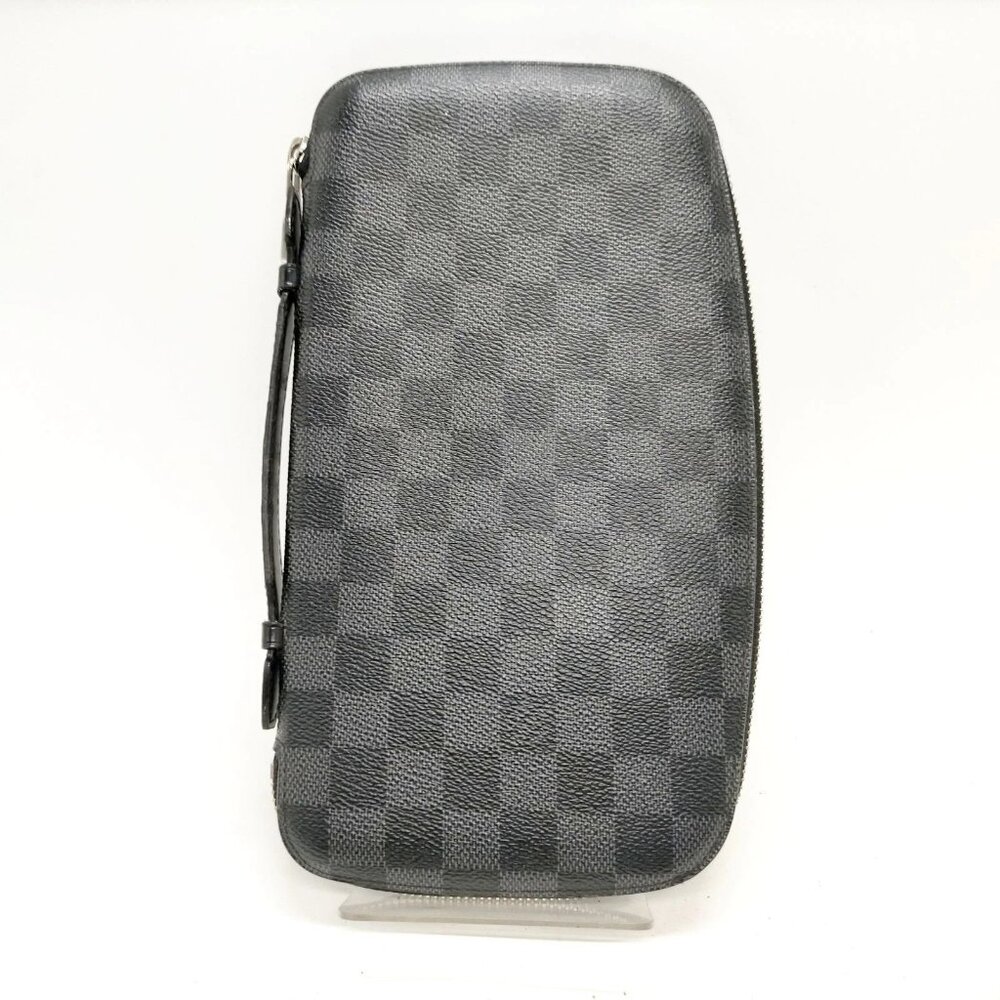 Louis Vuitton LV Long Wallet Black Damier Graphite 350-081925